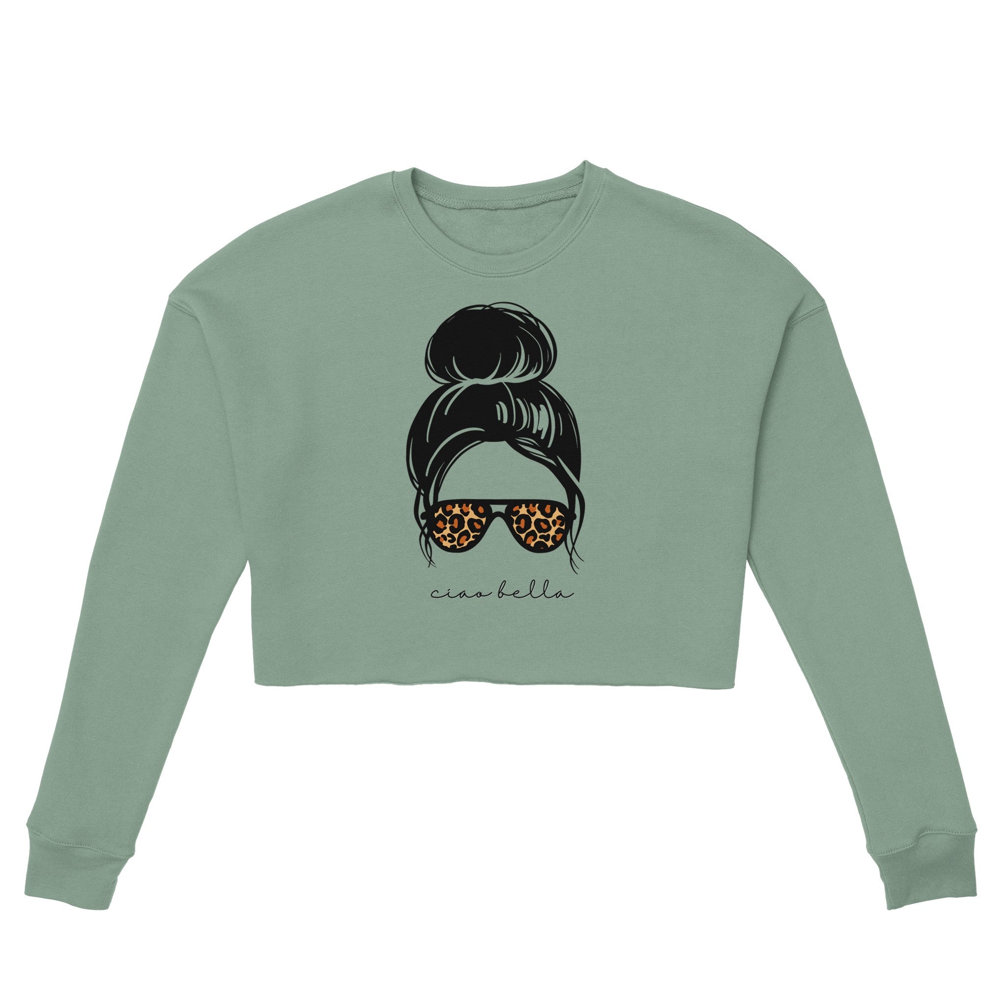 Ciao, Bella crop deals sweatshirt